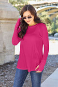Basic Bae Full Size Round Neck Long Sleeve T-Shirt - Hovatok