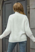 Angel Wings Turtle Neck Long Sleeve Pullover Sweater - Hovatok