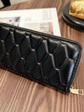PU Leather Solid Color Wallet - Hovatok