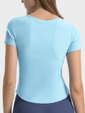 Millennia Notched Short Sleeve Active T-Shirt - Hovatok