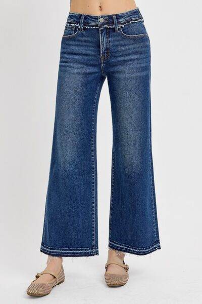 RISEN Full Size Tummy Control Bootcut Jeans Plus Size - Hovatok