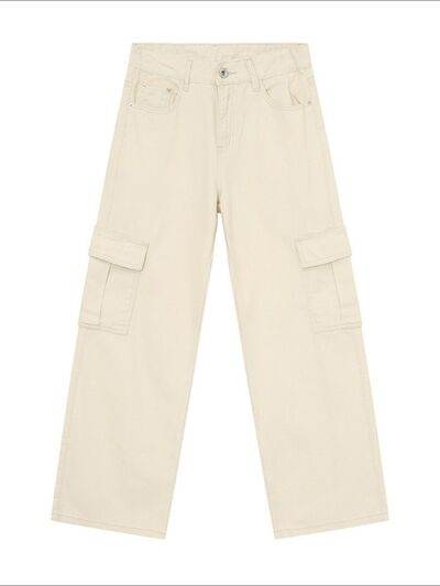 Wide Leg Cargo Jeans - Hovatok