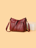 PU Leather Adjustable Strap Shoulder Bag - Hovatok