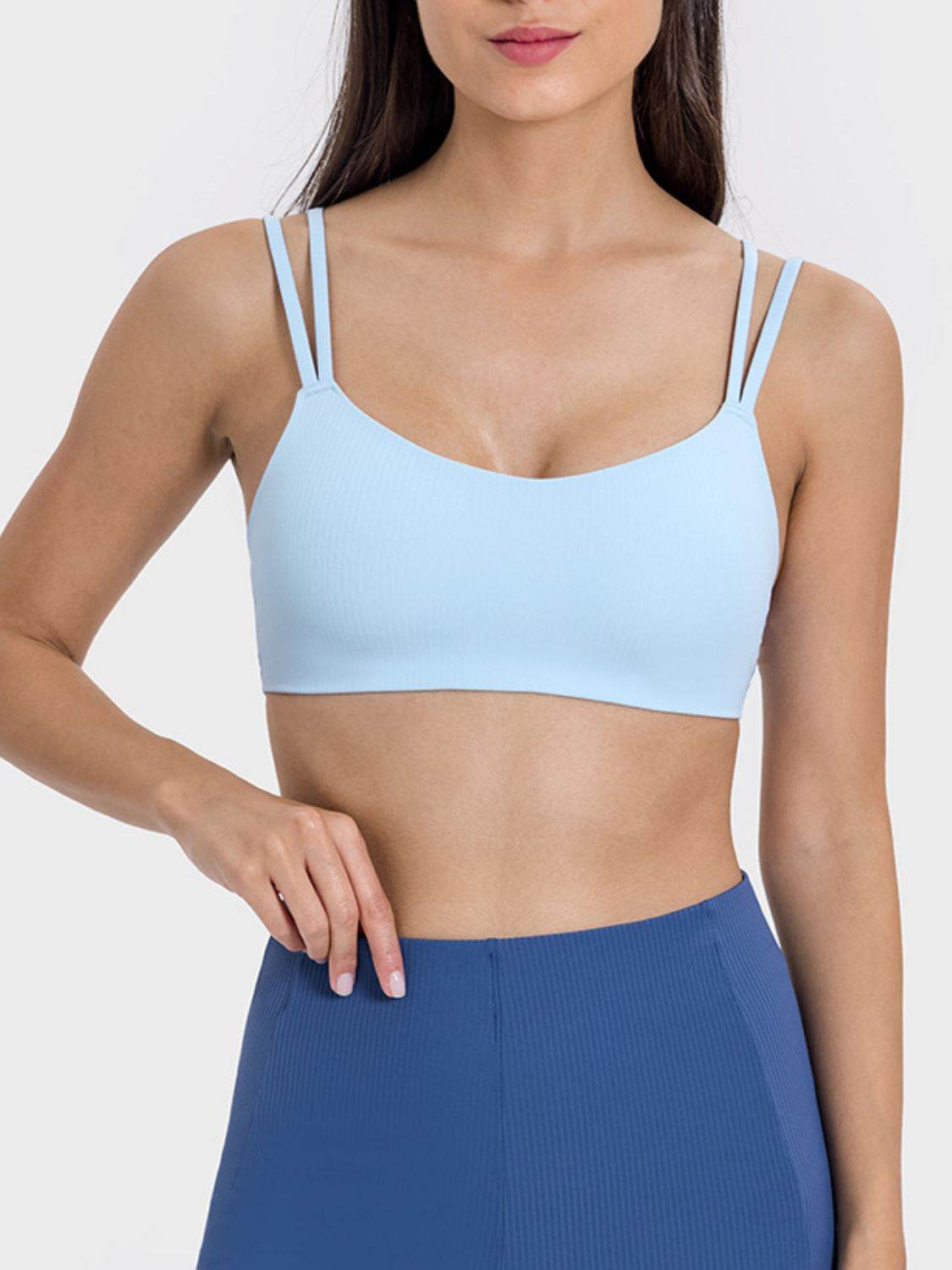 Millennia Scoop Neck Double Strap Active Cami - Hovatok