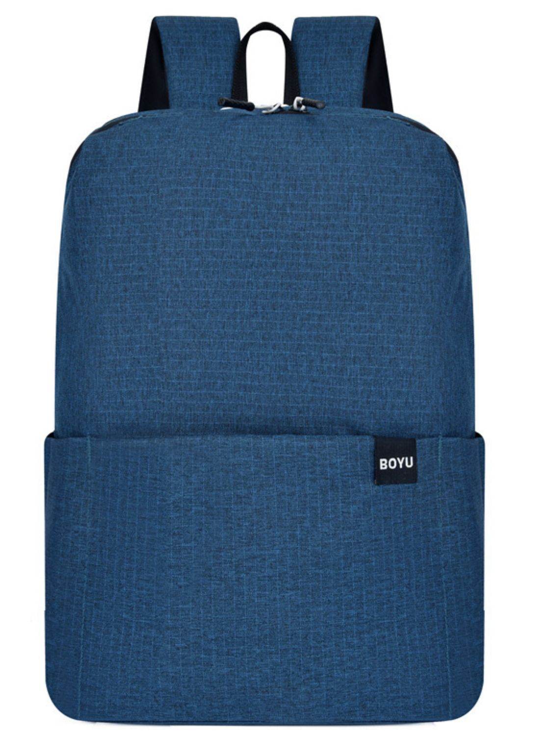 Solid Color Nylon Backpack Bag - Hovatok