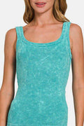 Zenana Ribbed Scoop Neck Tank - Hovatok