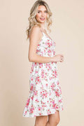 Culture Code Full Size Floral Frill Cami Dress - Hovatok