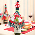 Christmas Hat and Scarf Wine Bottle Decoration - Hovatok