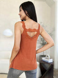 Basic Bae Full Size Lace Detail V-Neck Cutout Cami - Hovatok