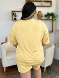Basic Bae Bamboo Full Size Round Neck Drop Shoulder T-Shirt and Shorts Set - Hovatok
