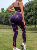 Tie-Dye High Waist Active Leggings - Hovatok