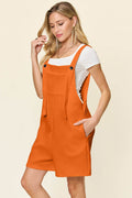 Double Take Full Size Texture Sleeveless Romper - Hovatok