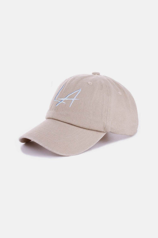 Zenana Washed Embroidered City Baseball Cap - Hovatok