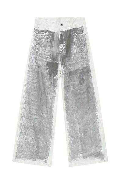 Wide Leg Jeans with Pockets - Hovatok