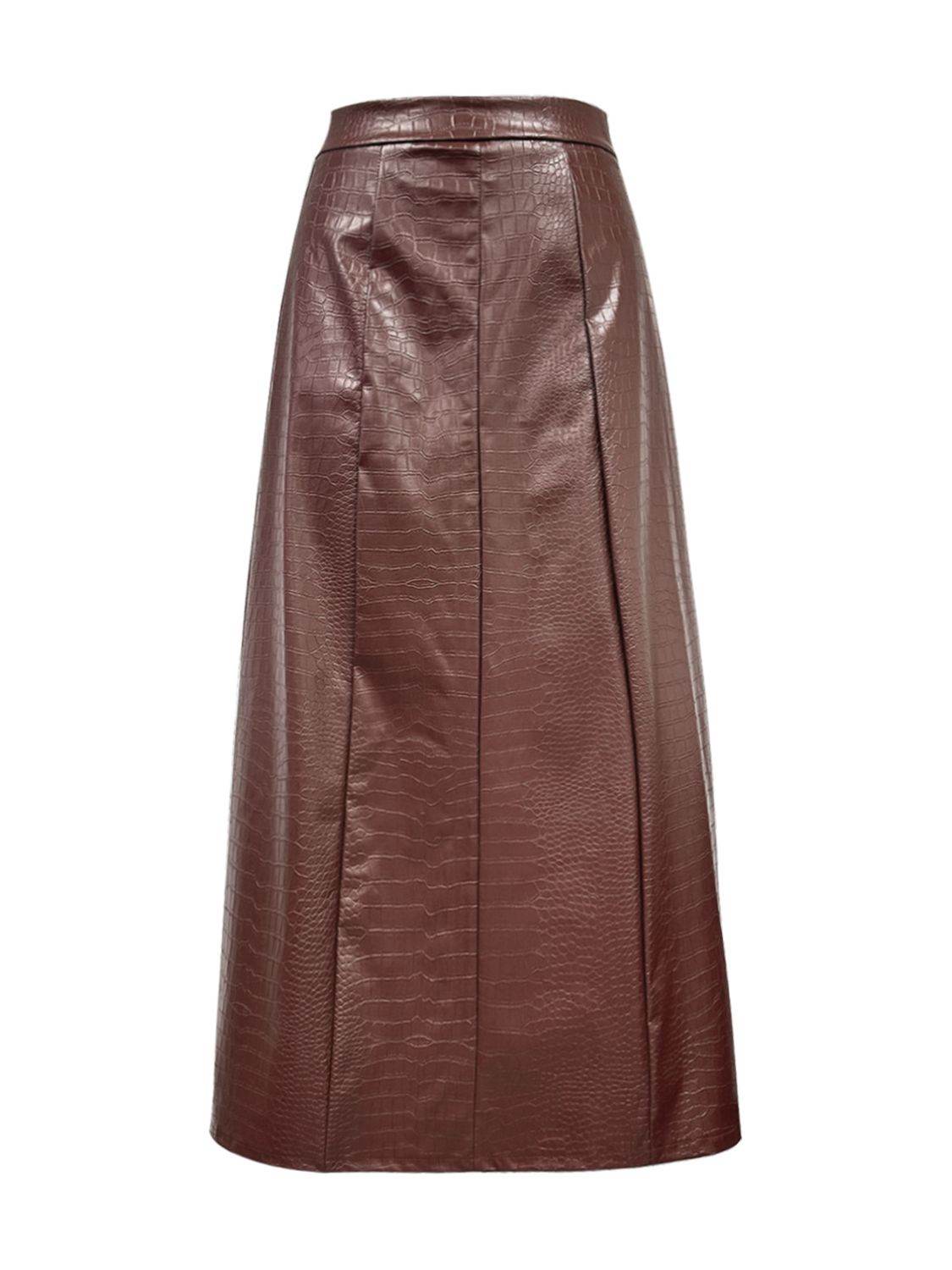 High Waist Midi Skirt - Hovatok