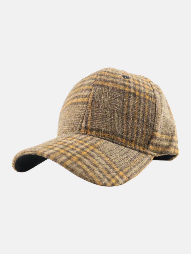 Plaid Adjustable Cotton Baseball Cap - Hovatok