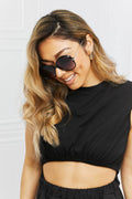 Metal-Plastic Hybrid Full Rim Sunglasses - Hovatok