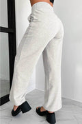 Elastic Waist Active Pants with Pockets - Hovatok