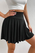 Pocketed High Waist Skort - Hovatok