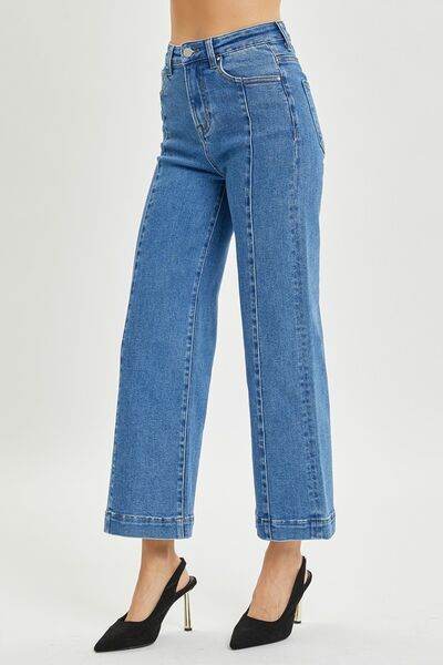 RISEN Full Size High Rise Wide Leg Jeans - Hovatok