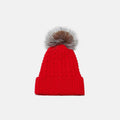 Cable Knit Winter Hat with Pompom - Hovatok