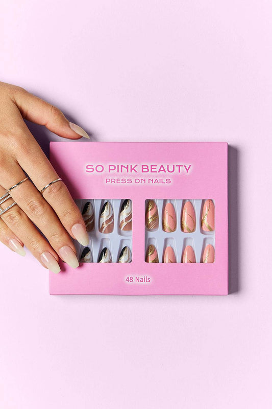 SO PINK BEAUTY Press On Nails 2 Packs - Hovatok