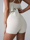 High Waist Active Shorts - Hovatok