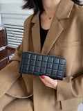 PU Leather Solid Color Wallet - Hovatok