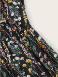 Printed V-Neck Spaghetti Strap Romper - Hovatok