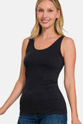 Zenana FRONT & BACK 2-WAY V-NECK / U-NECK SEAMLESS TANK - Hovatok
