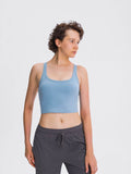 Millennia Scoop Neck Active Tank with Detachable Chest Pads - Hovatok