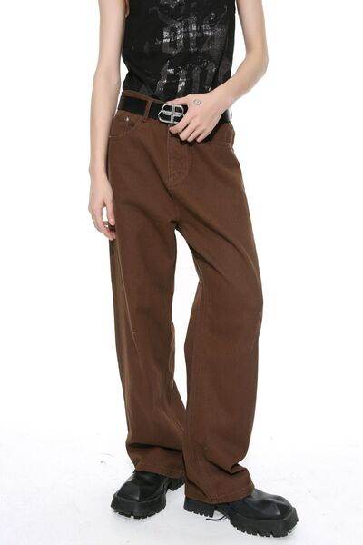 Men's Mid-Rise Straight-Leg Jeans - Hovatok