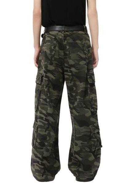 Camouflage Jeans with Cargo Pockets - Hovatok