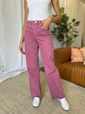 RFM Full Size High Rise Garment Dye Wide Leg Jeans - Hovatok
