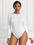 Round Neck Long Sleeve Bodysuit - Hovatok