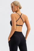 Crisscross Spaghetti Strap Active Cami - Hovatok