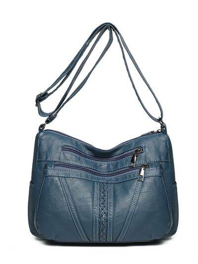 PU Leather Adjustable Strap Shoulder Bag - Hovatok