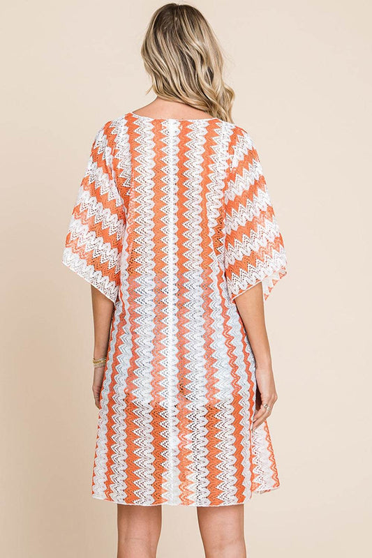 Cotton Bleu by Nu Label Multi Crochet Lace Cover Up - Hovatok