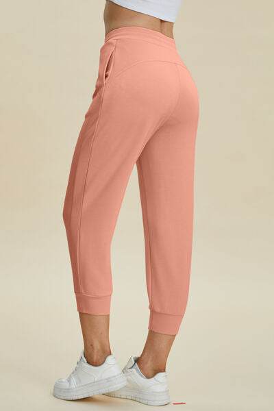 Basic Bae Full Size Air Scuba Drawstring High Waist Cropped Pants - Hovatok