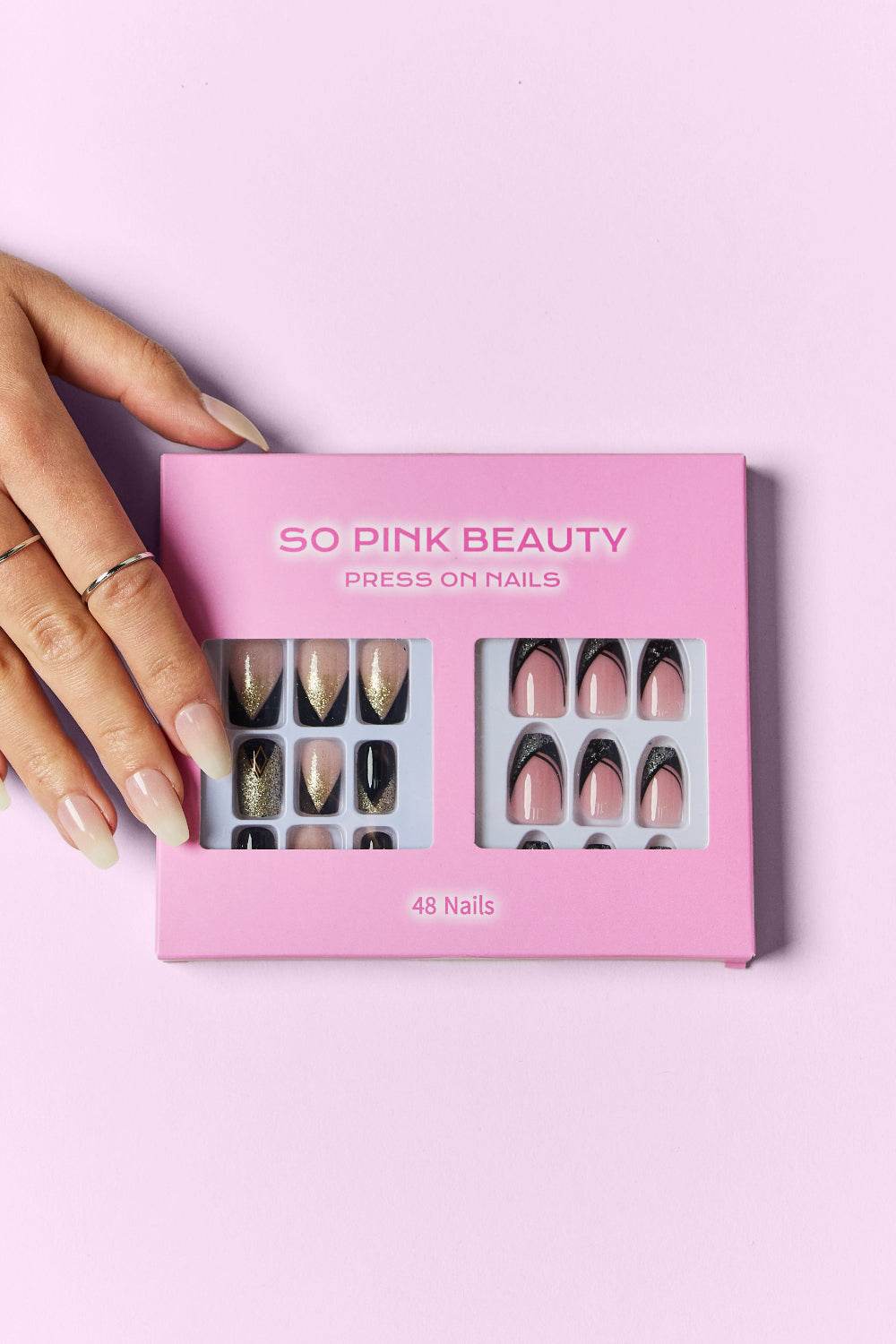 SO PINK BEAUTY Press On Nails 2 Packs - Hovatok