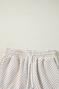 Ruffled Round Neck Checkered Top and Shorts Set - Hovatok
