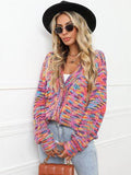 Angel Wings Button Up Dropped Shoulder Cardigan - Hovatok