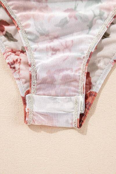 Floral Off-Shoulder Long Sleeve Bodysuit - Hovatok