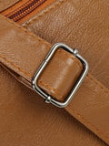 Adjustable Strap PU Leather Shoulder Bag - Hovatok