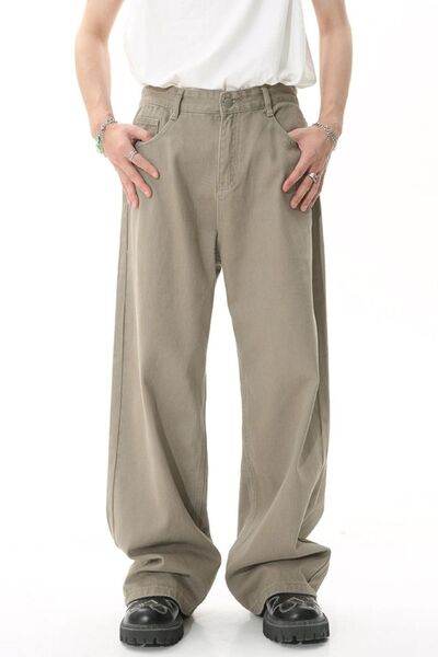 Men's Mid-Rise Straight-Leg Jeans - Hovatok