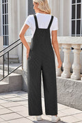 Lovelet Square Neck Wide Strap Overalls with Pockets - Hovatok