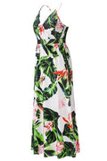 Crisscross Printed Surplice Cami Dress - Hovatok