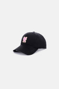 Zenana Ribbon Bow Chenille Patch Baseball Cap - Hovatok