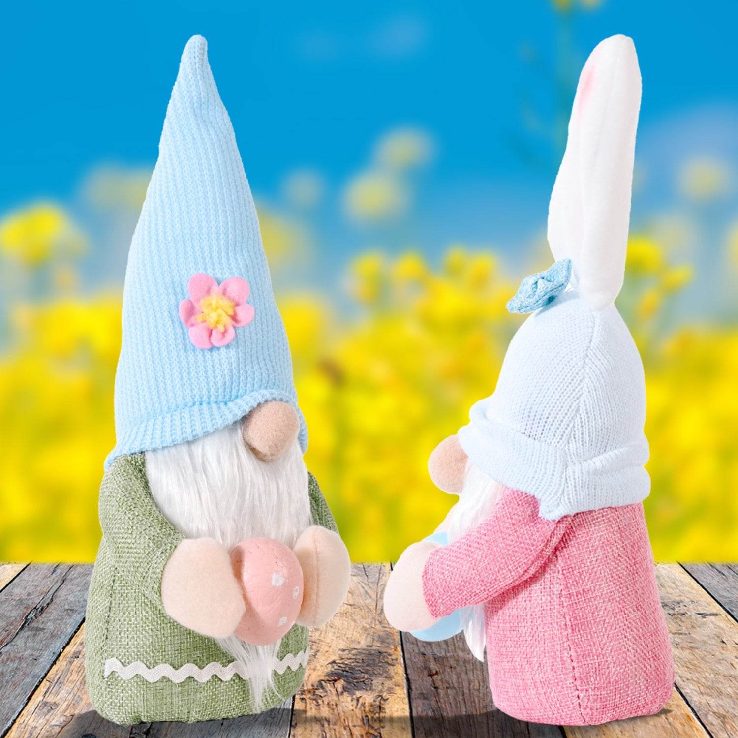 Easter Knitted Hat Faceless Doll - Hovatok