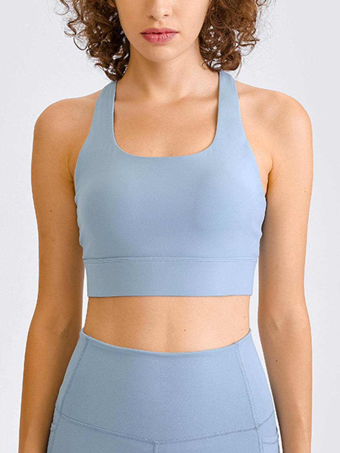 Millennia Double Take Square Neck Racerback Cropped Tank - Hovatok